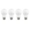 4Pk - Satco 9.5w 120v A19 LED Bulb E26 Base 5000k Natural Light - 60w-equiv